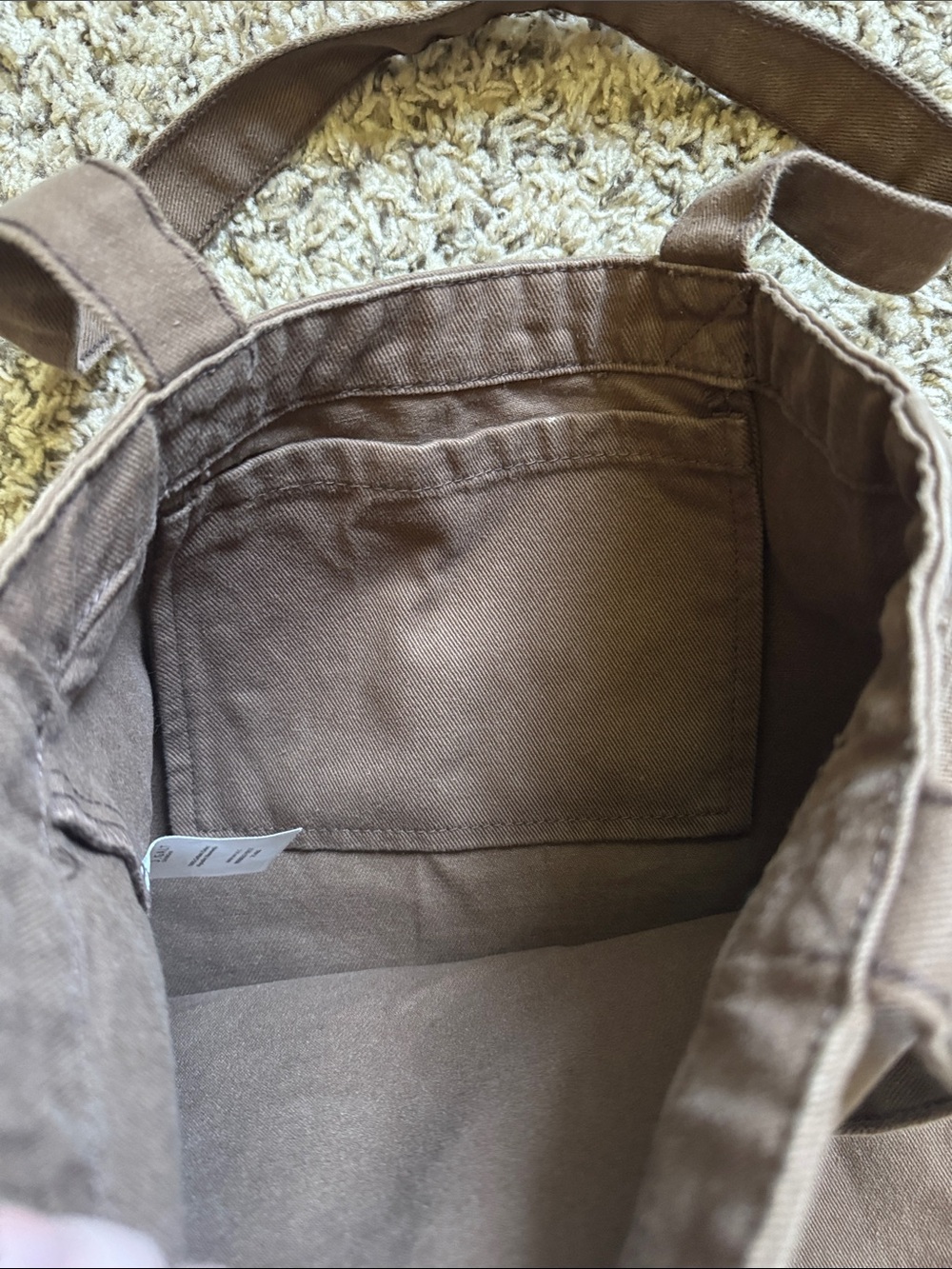 Brandy Melville Brown Tote Bag - Picture 2 of 3